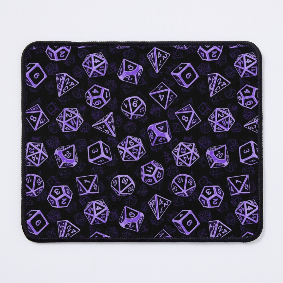 Mouse Pad D20 Dice Set Pattern (Purple) 11.8 X 9.8 Inch Computer Mat Gaming Office Mousepad Purple 7802738120448