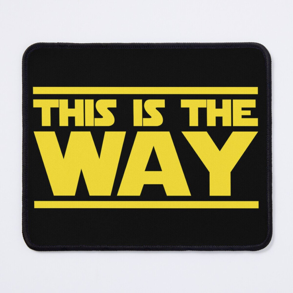 Mouse Pad This Is The Way (Yellow) 11.8 X 9.8 Inch Computer Mat Gaming Office Mousepad Yellow 7802738193527