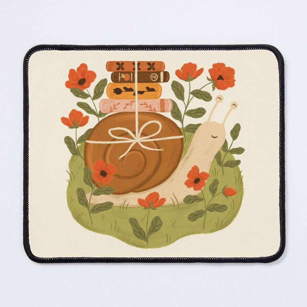 Mouse Pad Snail Carrying Books 11.8 X 9.8 Inch Computer Mat Gaming Office Mousepad 7802738140897