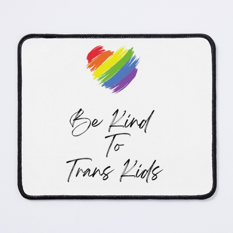 Mouse Pad Be Kind To Trans Kids - Rainbow Heart 11.8 X 9.8 Inch Computer Mat Gaming Office Mousepad 7802738184877