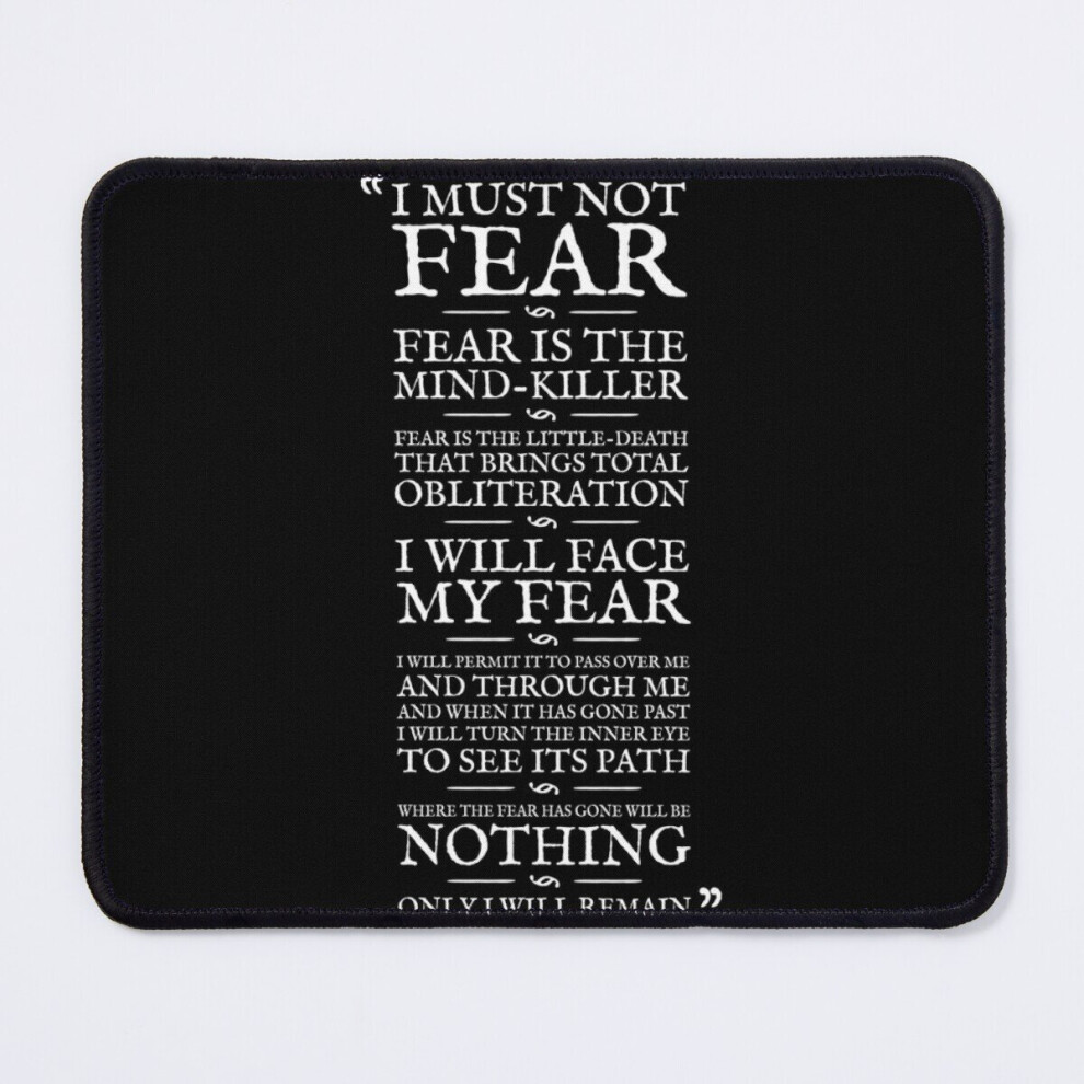Mouse Pad Litany Against Fear 11.8 X 9.8 Inch Computer Mat Gaming Office Mousepad 7802738125474