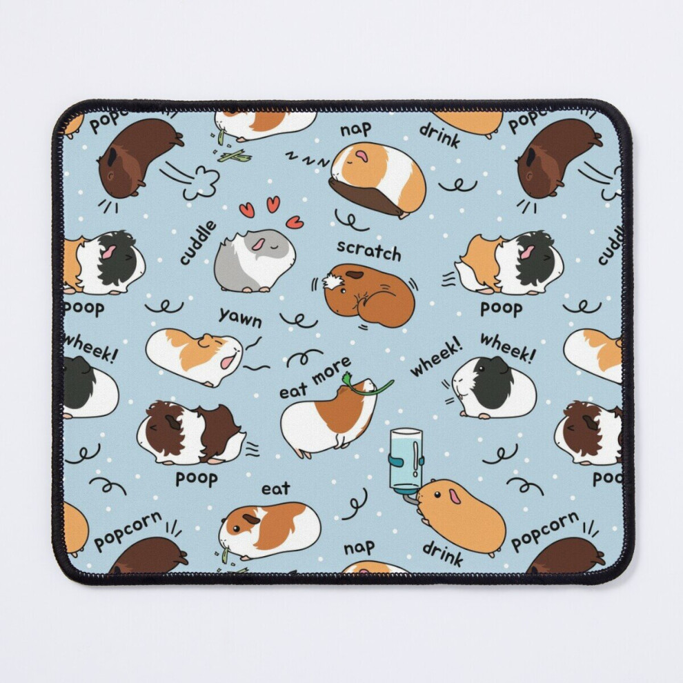 Mouse Pad Guinea Pig Daily To-Do List - 11.8 X 9.8 Inch Computer Mat Gaming Office Mousepad Blue 7802738115468