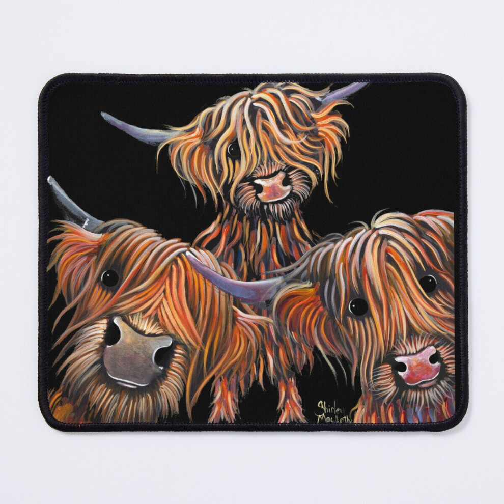 Mouse Pad Highland Cow Print Scottish ' The Baked Beans ' 11.8 X 9.8 Inch Computer Mat Gaming Office Mousepad 7802738111415