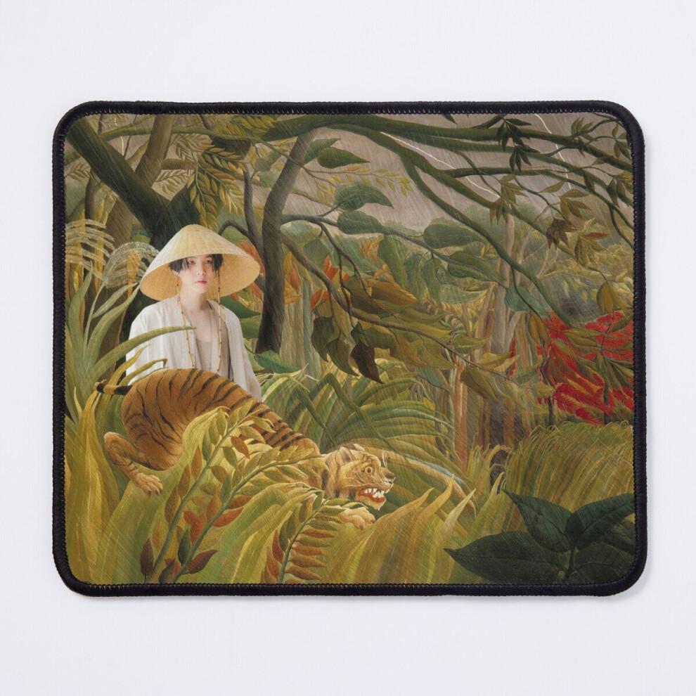 Mouse Pad Agust D And Tiger In The Jungle 11.8 X 9.8 Inch Computer Mat Gaming Office Mousepad 7802738183276