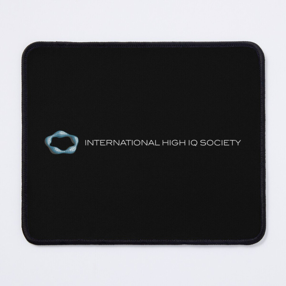 Mouse Pad International High Iq Society - Logo 11.8 X 9.8 Inch Computer Mat Gaming Office Mousepad Black 7802738193510