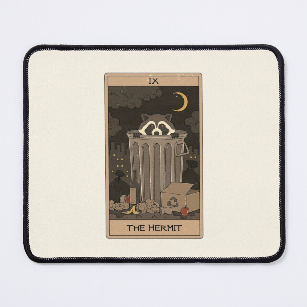 Mouse Pad The Hermit - Raccoons Tarot 11.8 X 9.8 Inch Computer Mat Gaming Office Mousepad 7802738130508