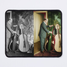 Mouse Pad Pablo Casals 11.8 x 9.8 in - Washable, Non-Slip Rubber Base, Ultra-Smooth Surface, Watercolor Pattern, 3mm Thick, Easy-Clean