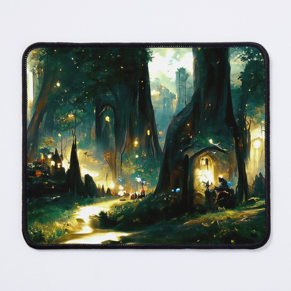 Mouse Pad Walking Through The Fairy Forest 11.8 X 9.8 Inch Computer Mat Gaming Office Mousepad 7802738189056
