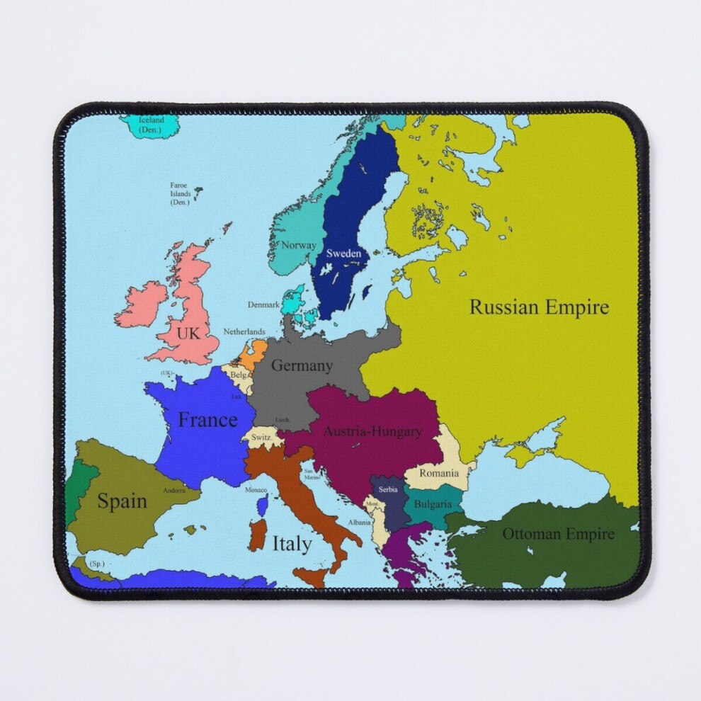 Mouse Pad Europe 1914 11.8 X 9.8 Inch Computer Mat Gaming Office Mousepad 7802738149661