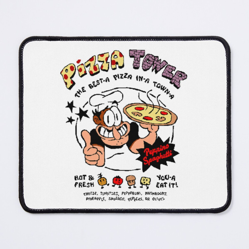 Mouse Pad Pizza Tower The Best A Pizza In A Town A 11.8 X 9.8 Inch Computer Mat Gaming Office Mousepad 7802738168709