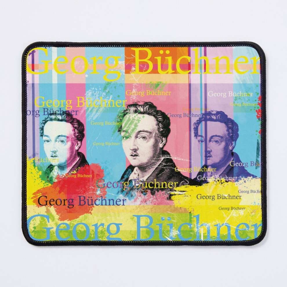 Mouse Pad Beautiful Portrait Of Georg Bã¼Chner, Well-Known German Writer 11.8 X 9.8 Inch Computer Mat Gaming Office Mousepad 7802738168440