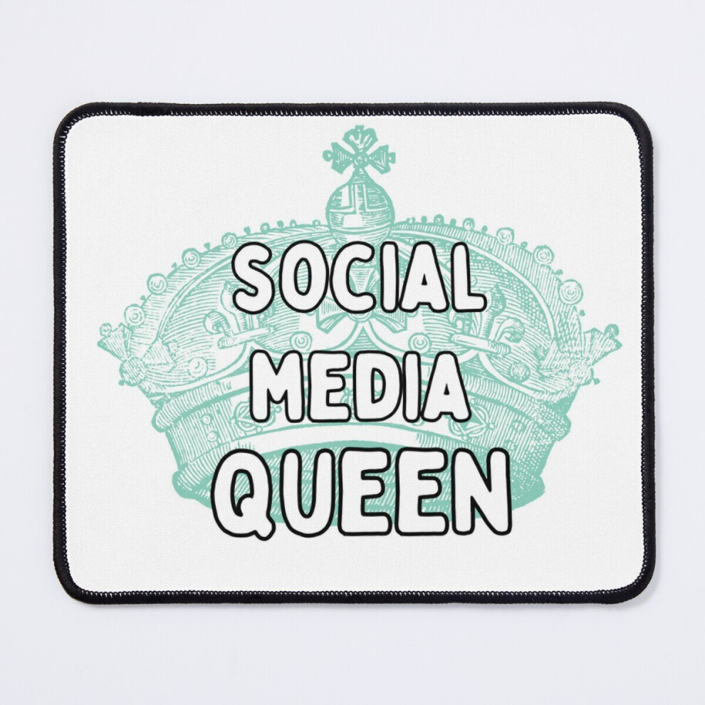 Mouse Pad Social Media Queen 11.8 X 9.8 Inch Computer Mat Gaming Office Mousepad 7802738160512