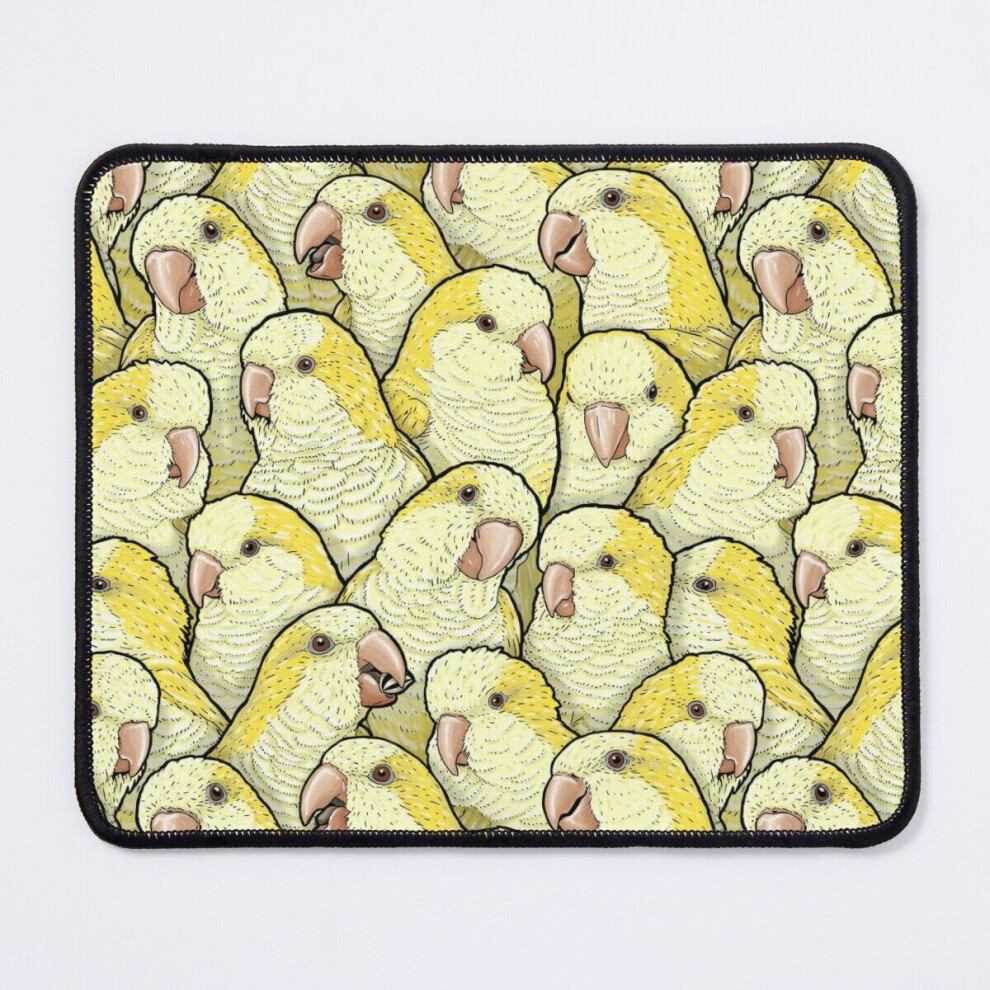 Mouse Pad Lutino Quaker Monk Parakeets 11.8 X 9.8 Inch Computer Mat Gaming Office Mousepad Yellow 7802738135534