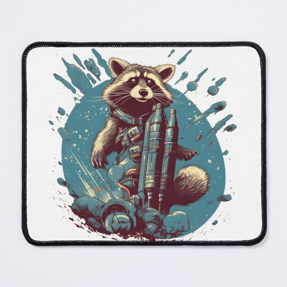 Mouse Pad Rocket Racoon Cute Space Racoon 11.8 X 9.8 Inch Computer Mat Gaming Office Mousepad 7802738157444