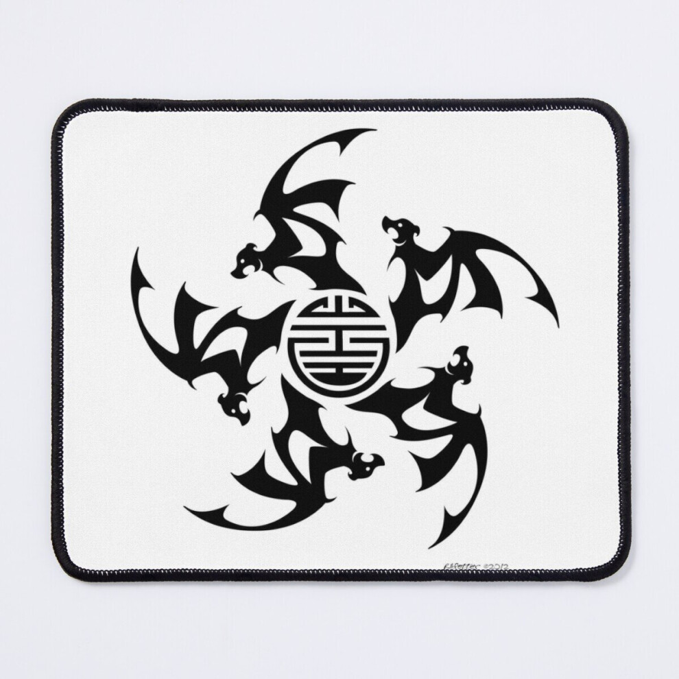 Mouse Pad Wu Fu Bats (Five Lucky Bats) 11.8 X 9.8 Inch Computer Mat Gaming Office Mousepad 7802738152616