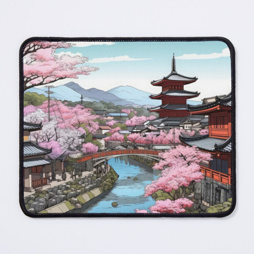 Mouse Pad Cherry Blossom Over River 11.8 X 9.8 Inch Computer Mat Gaming Office Mousepad 7802738152067