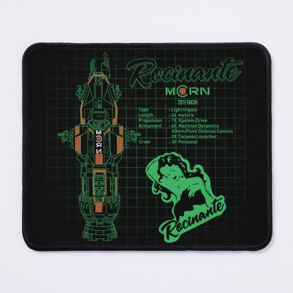 Mouse Pad Tachi Rocinante Corvette 11.8 X 9.8 Inch Computer Mat Gaming Office Mousepad 7802738163131