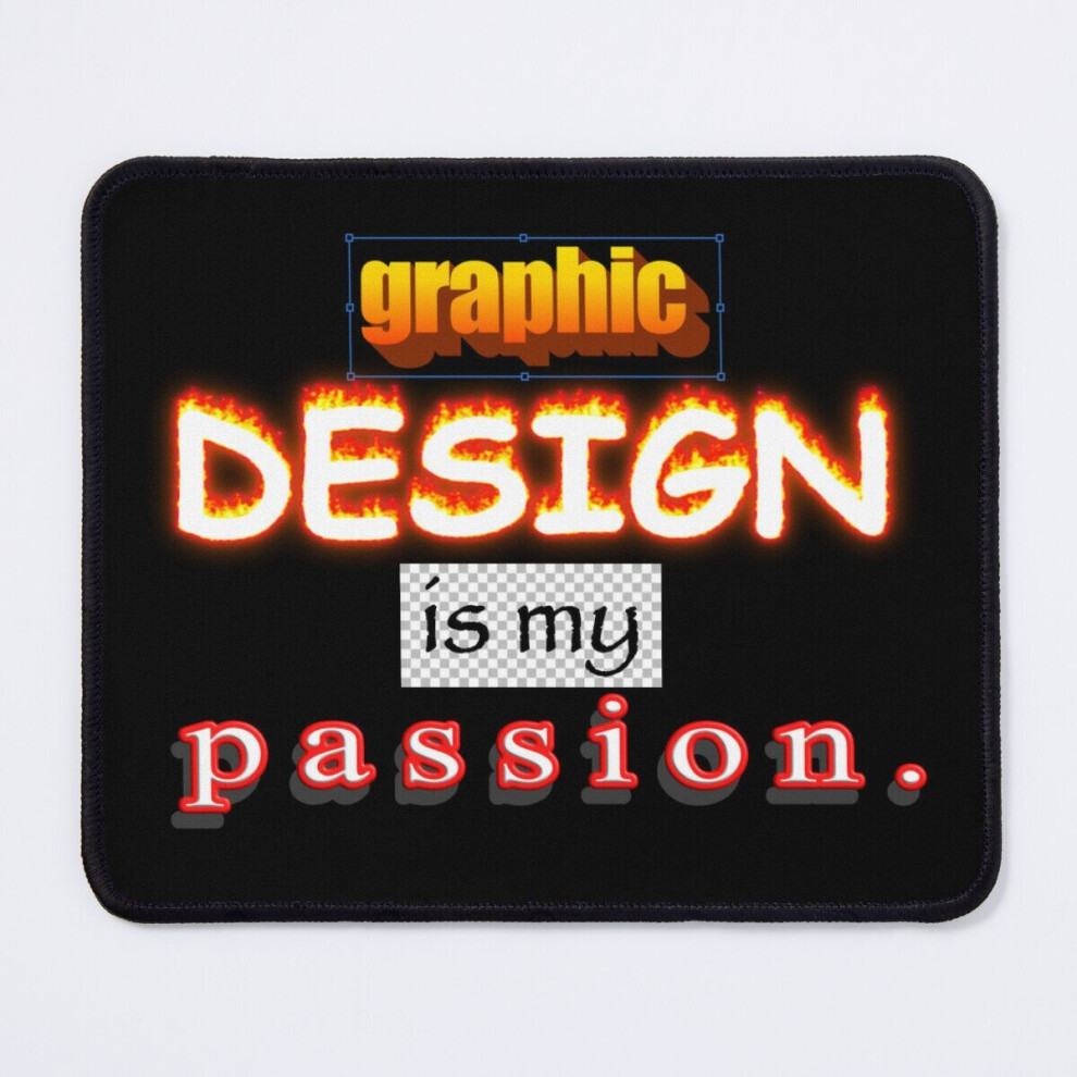 Mouse Pad Graphic Is My Passion Word Art 11.8 X 9.8 Inch Computer Mat Gaming Office Mousepad 7802738110272