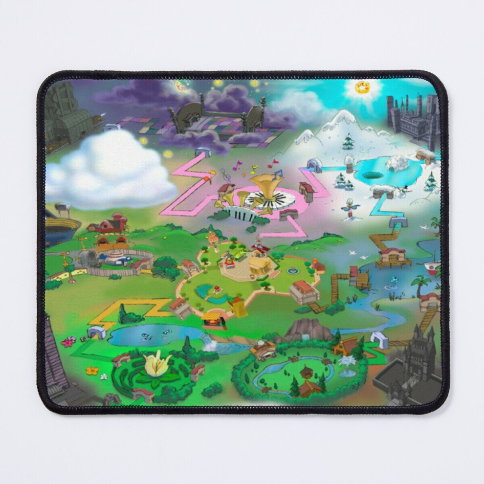 Mouse Pad Toontown Map 11.8 X 9.8 Inch Computer Mat Gaming Office Mousepad 7802738120578