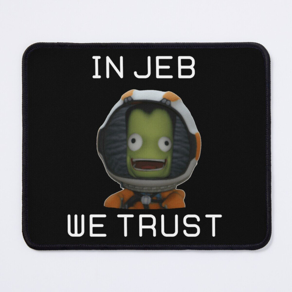 Mouse Pad In Jeb We Trust - Kerbal Space Program 11.8 X 9.8 Inch Computer Mat Gaming Office Mousepad 7802738135602