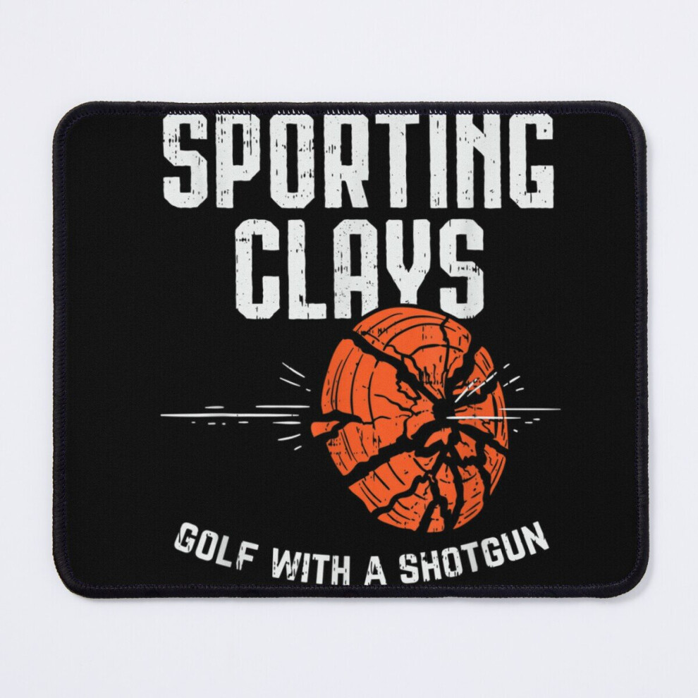 Mouse Pad Sporting Clays Golf With A Shotgun For Clay Shooting 11.8 X 9.8 Inch Computer Mat Gaming Office Mousepad 7802738197457