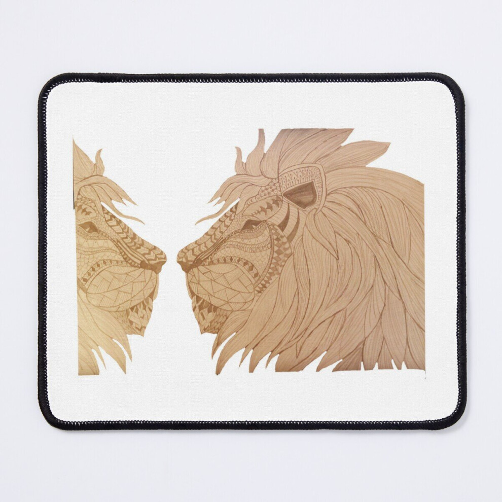 Mouse Pad A Lion Twin 11.8 X 9.8 Inch Computer Mat Gaming Office Mousepad 7802738186734