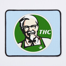 Mouse Pad Kfc Parody Thc Weed Slim Fit, Basic Novelty, Female Cotton Printed Unique T, Hot Summer 11.8 x 9.8 inch Computer Mat Gaming Office Mousepad