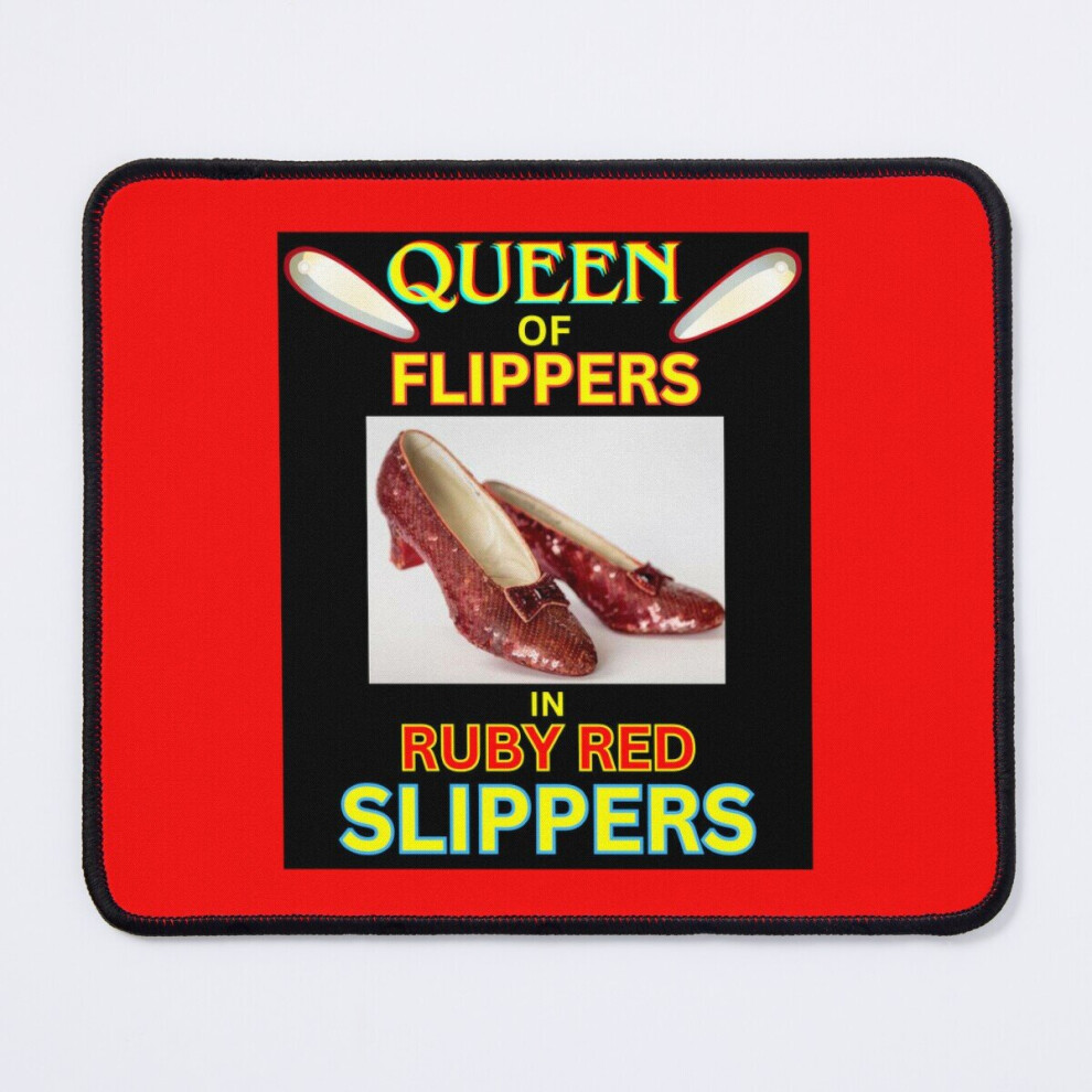 Mouse Pad Queen Of Flippers In Ruby Slippers 11.8 X 9.8 Inch Computer Mat Gaming Office Mousepad Red 7802738192506