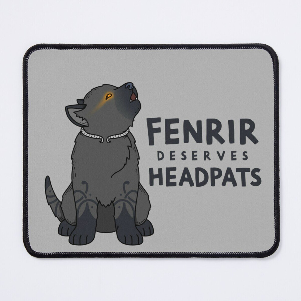 Mouse Pad Fenrir Deserves Headpats (Pupper) 11.8 X 9.8 Inch Computer Mat Gaming Office Mousepad 7802738137729