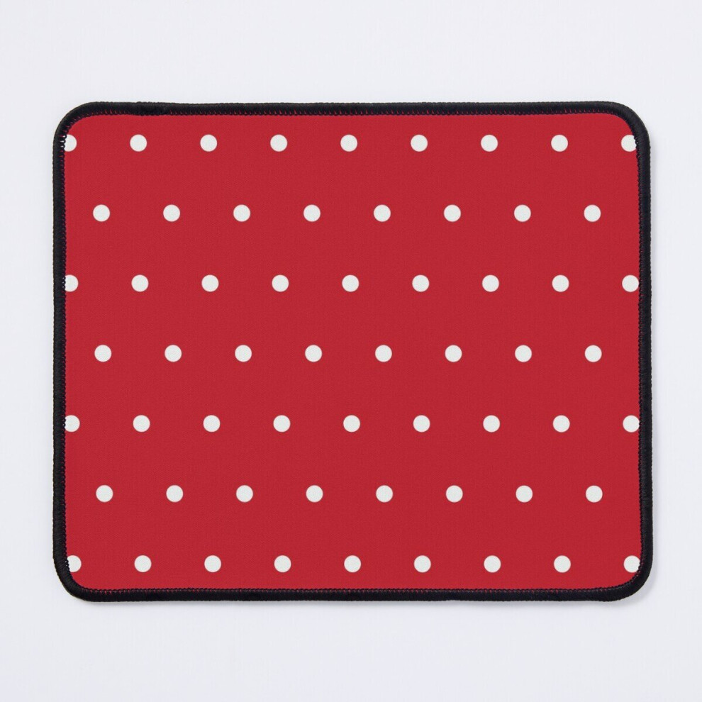 Mouse Pad Polka Dot Pattern With 11.8 X 9.8 Inch Computer Mat Gaming Office Mousepad White/Red 7802738160130