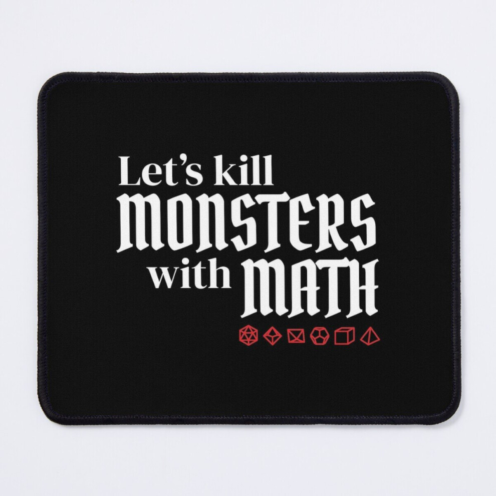 Mouse Pad Lets Kill Monsters With Math Dnd Dice 11.8 X 9.8 Inch Computer Mat Gaming Office Mousepad 7802738127720