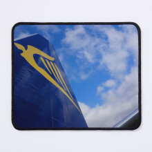 Ryanair Blue Skies Mouse Pad 11.8 x 9.8 in - Non-Slip Rubber Base, Waterproof, Ultra-Smooth Desk Mat for Gaming & Office