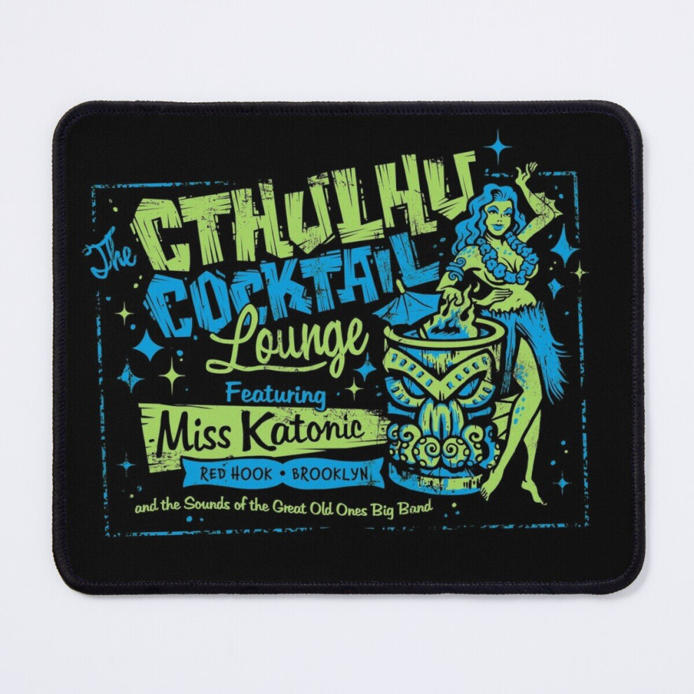 Mouse Pad Cthulhu Cocktail Lounge 11.8 X 9.8 Inch Computer Mat Gaming Office Mousepad 7802738135657