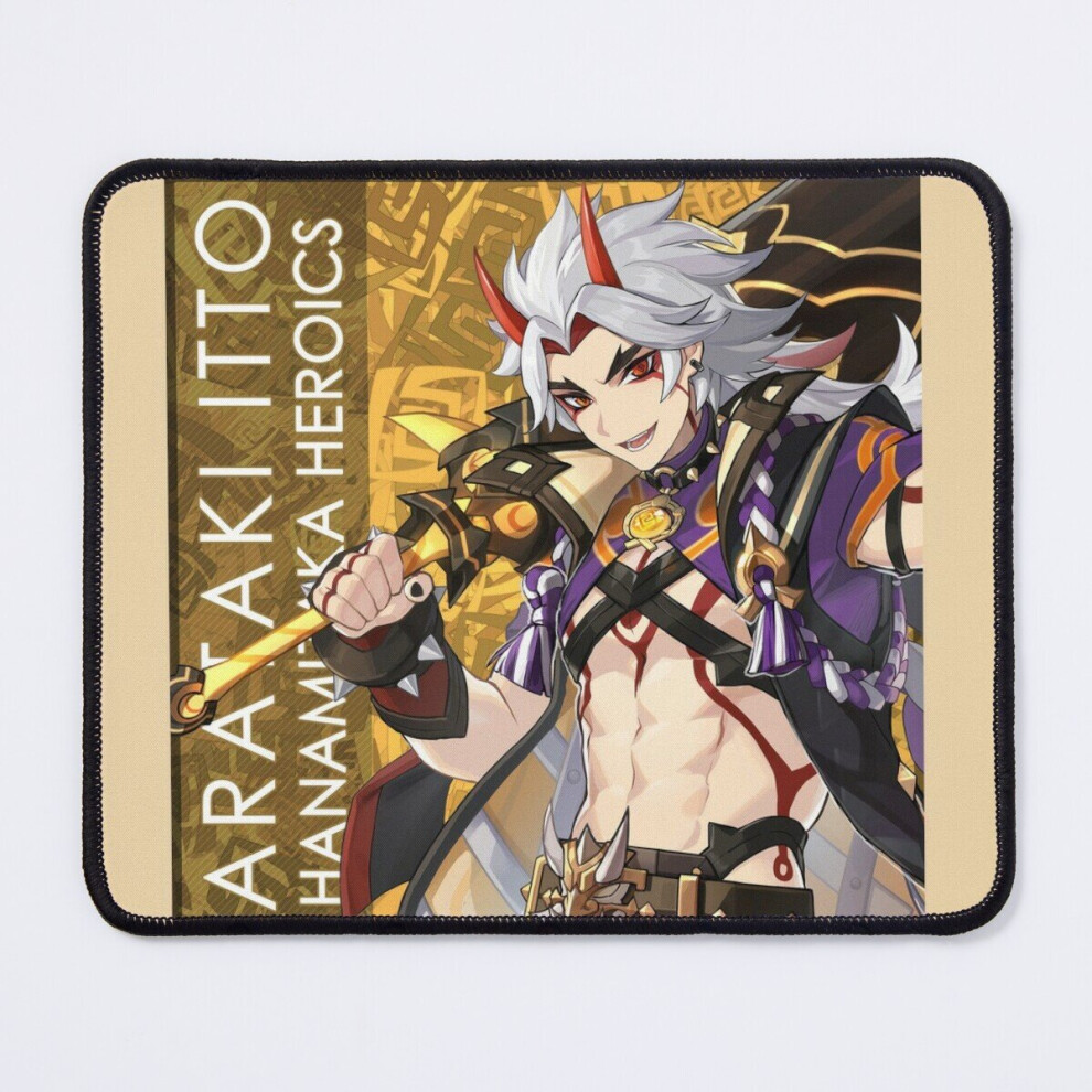 Mouse Pad Itto :: Arataki Itto Genshin Impact 11.8 X 9.8 Inch Computer Mat Gaming Office Mousepad 7802738145663