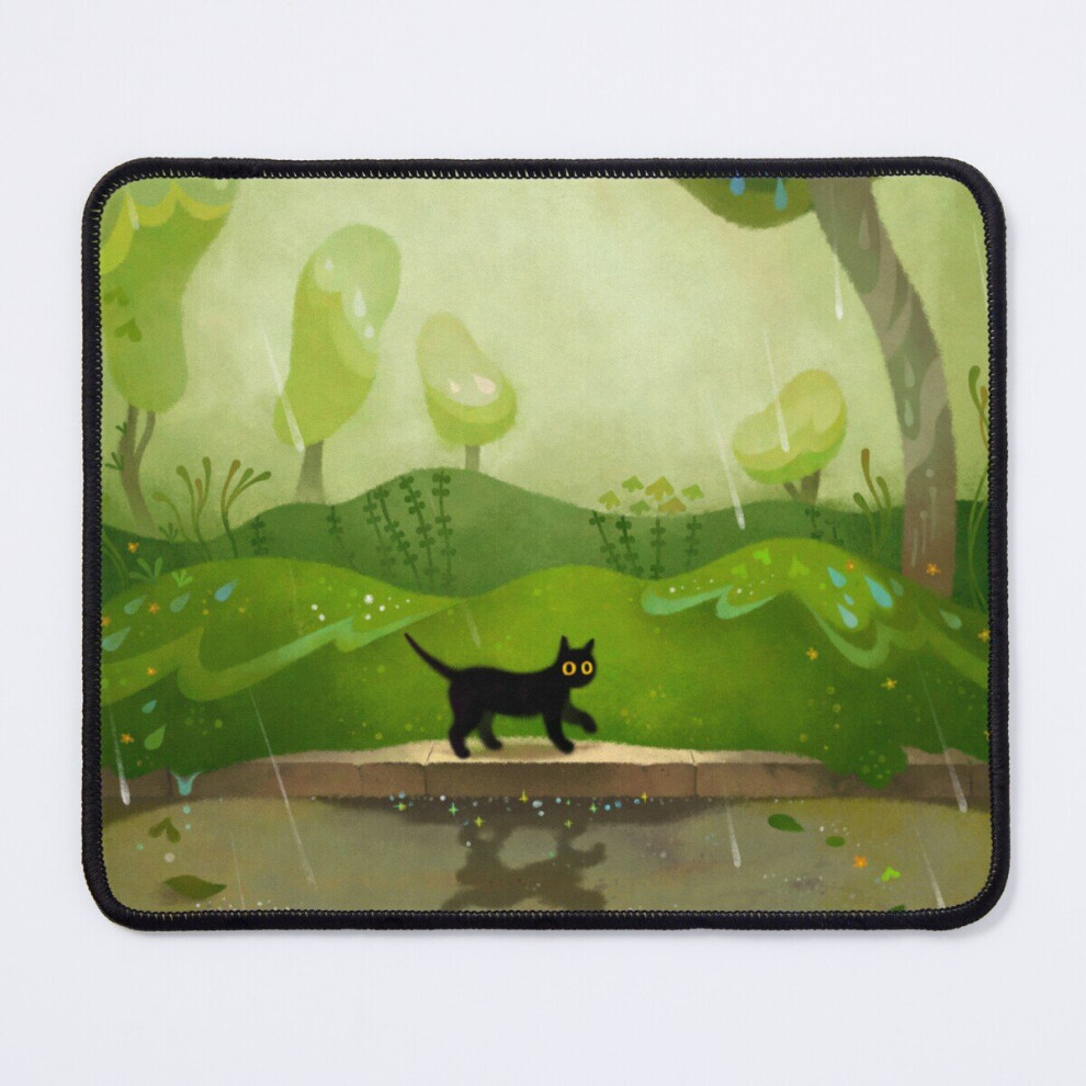 Mouse Pad Kitty On A Rainy Day 11.8 X 9.8 Inch Computer Mat Gaming Office Mousepad 7802738115666