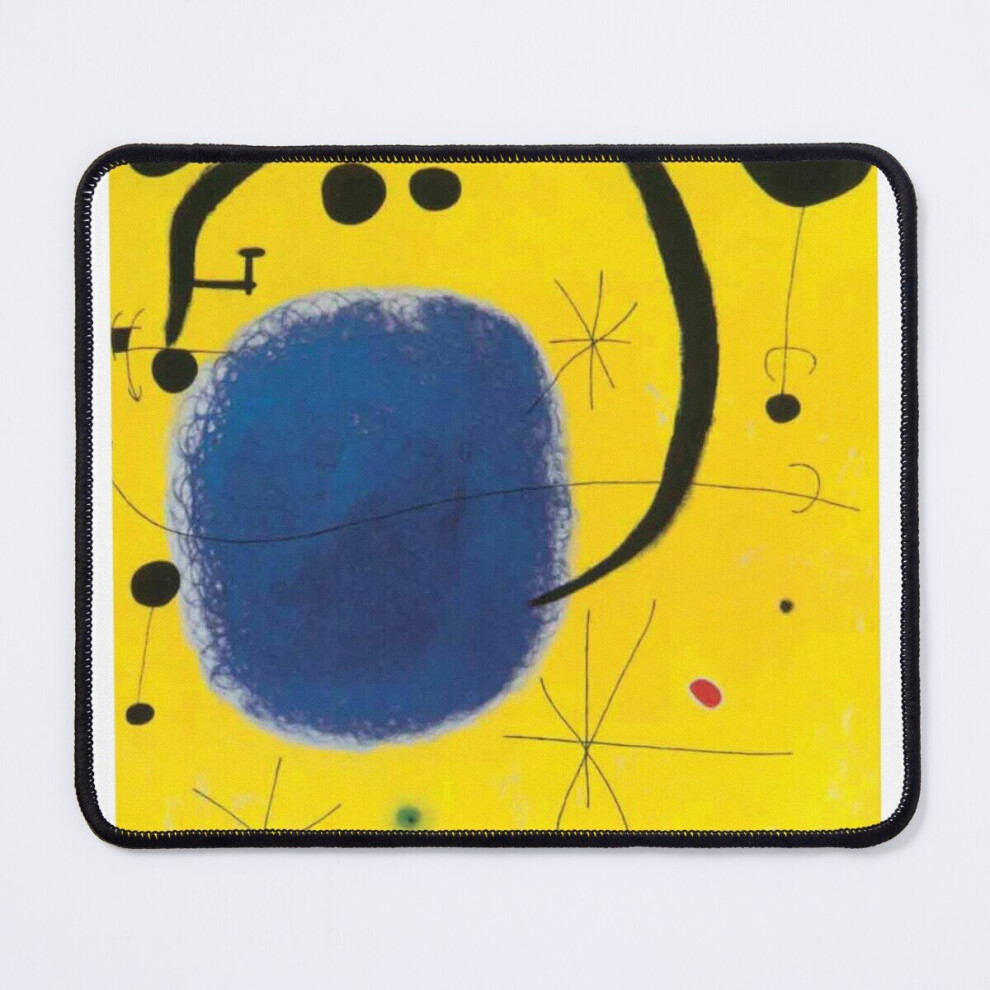 Mouse Pad Joan Miro The Of The Azure 1967 11.8 X 9.8 Inch Computer Mat Gaming Office Mousepad Gold 7802738163247
