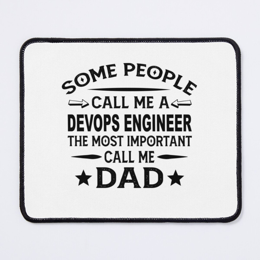 Mouse Pad Devops Engineer Father Dad T-Shirt Gift For Father's Day Devops Engineer Dad 11.8 X 9.8 Inch Computer Mat Gaming Office Mousepad 7802738169683