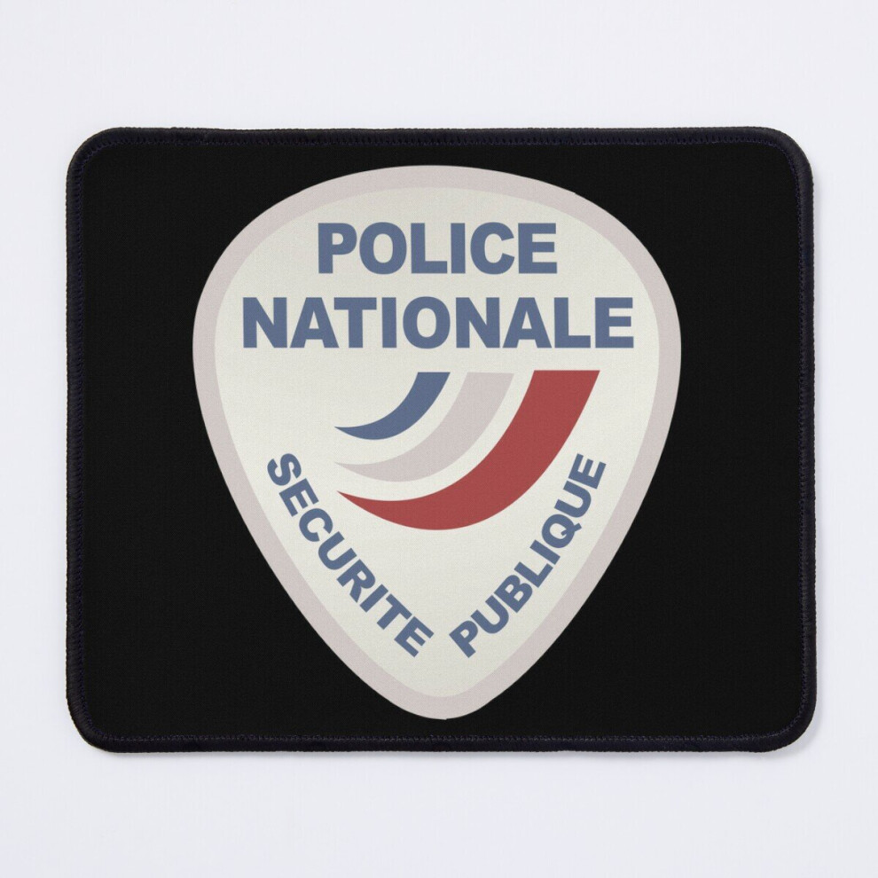 Mouse Pad Police Nationale France Police Patch Blanc 11.8 X 9.8 Inch Computer Mat Gaming Office Mousepad 7802738181425