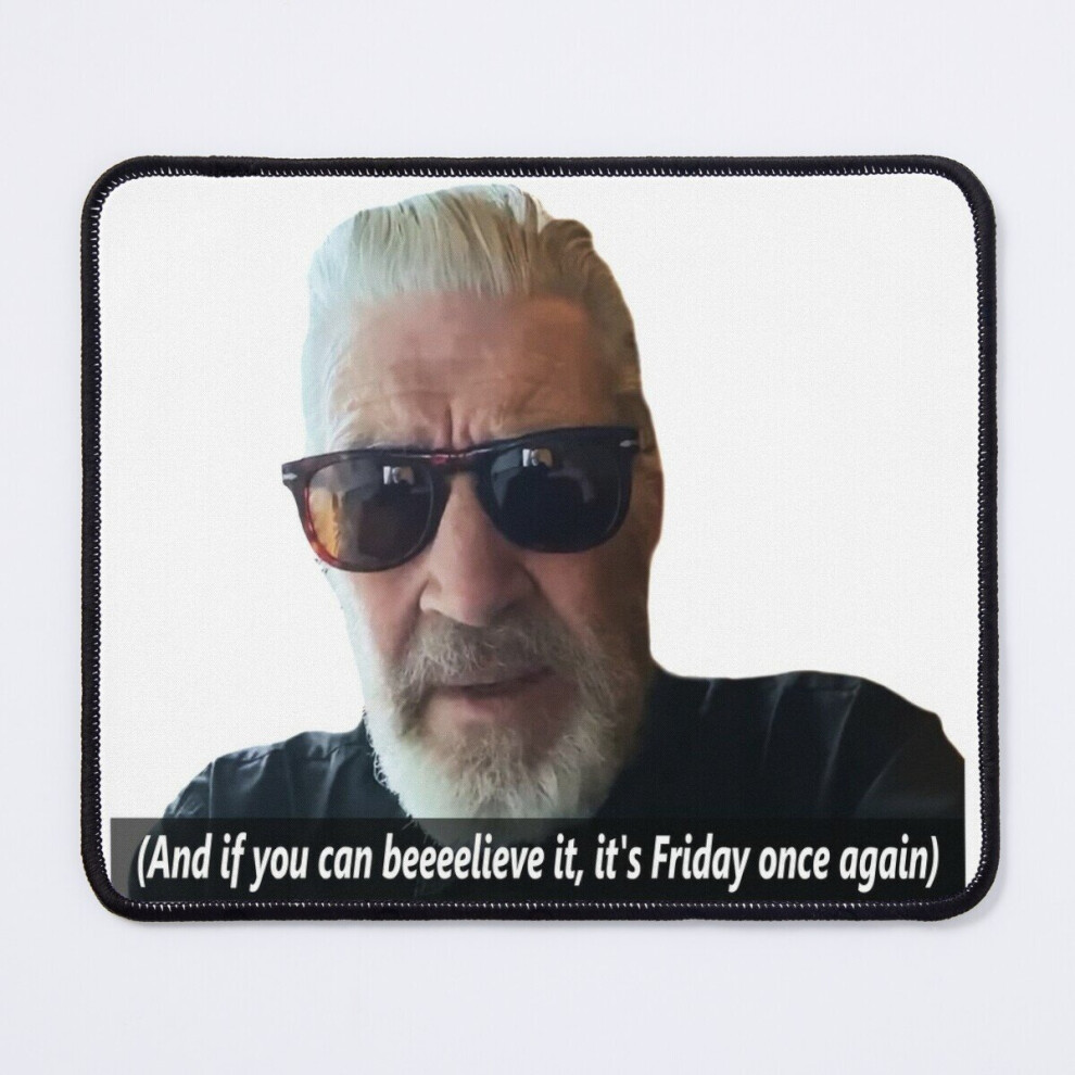 Mouse Pad David Lynch Says "It's Friday Once Again" 11.8 X 9.8 Inch Computer Mat Gaming Office Mousepad 7802738142181