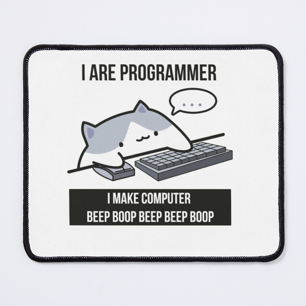 Mouse Pad I Are Programmer (Cat Programmer) 11.8 X 9.8 Inch Computer Mat Gaming Office Mousepad 7802738109689