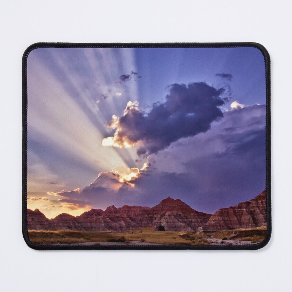 Mouse Pad Rays Over The Badlands 11.8 X 9.8 Inch Computer Mat Gaming Office Mousepad Heavenly 7802738168341