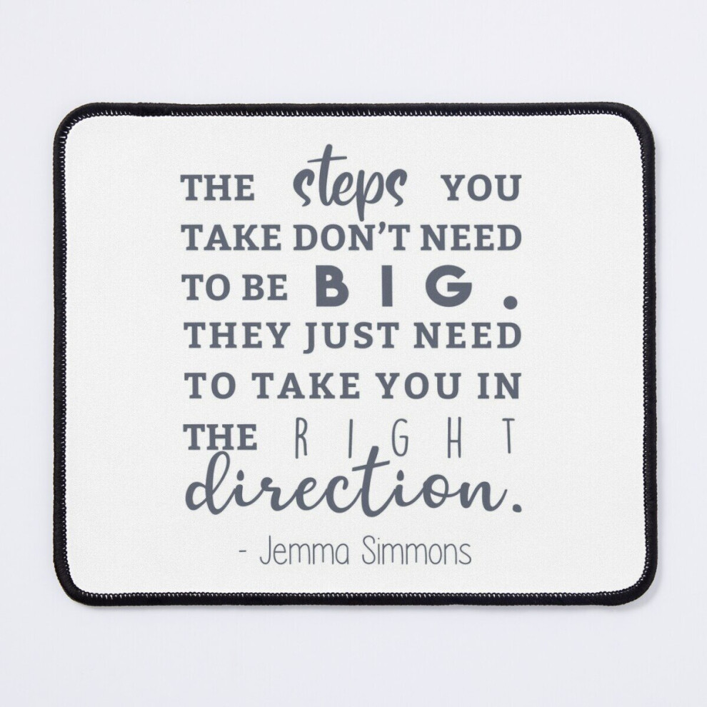 Mouse Pad The Steps You Take Quote 11.8 X 9.8 Inch Computer Mat Gaming Office Mousepad 7802738125719