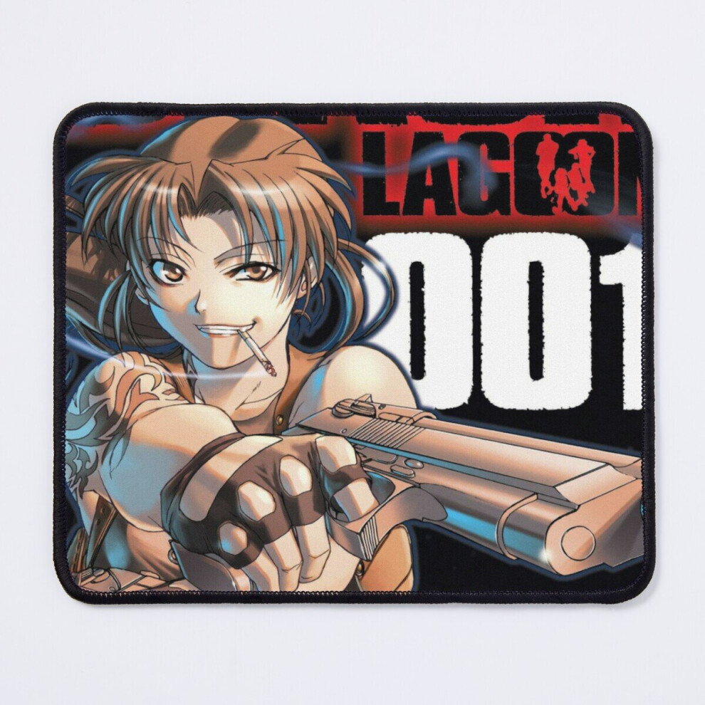 Mouse Pad Lagoon Anime 11.8 X 9.8 Inch Computer Mat Gaming Office Mousepad Black 7802738177947