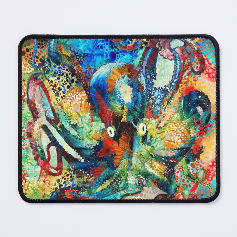 Mouse Pad Octopus Art In Primary Colors 11.8 X 9.8 Inch Computer Mat Gaming Office Mousepad 7802738191790
