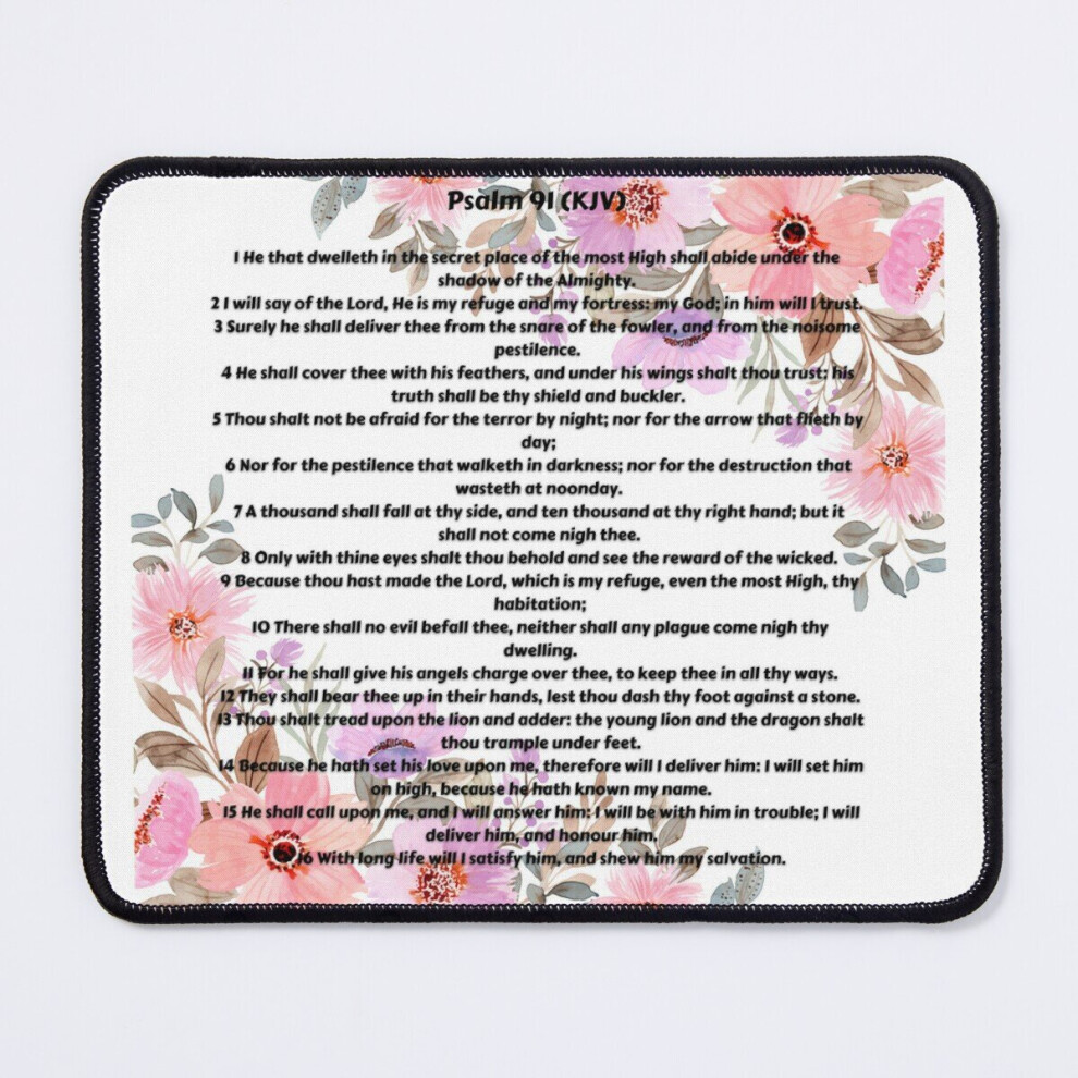 Mouse Pad Psalm 91 11.8 X 9.8 Inch Computer Mat Gaming Office Mousepad 7802738189933