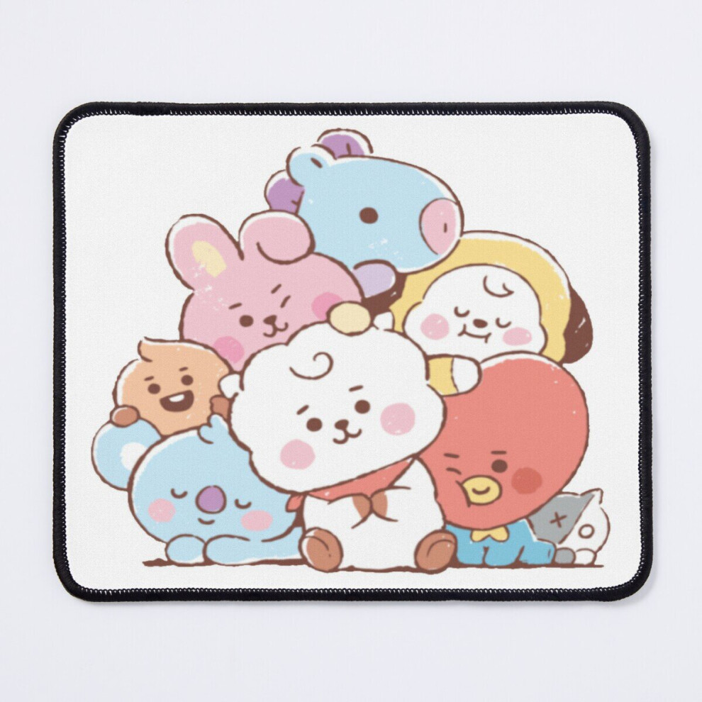 Mouse Pad Baby Bt21 Pattern 11.8 X 9.8 Inch Computer Mat Gaming Office Mousepad 7802738206395