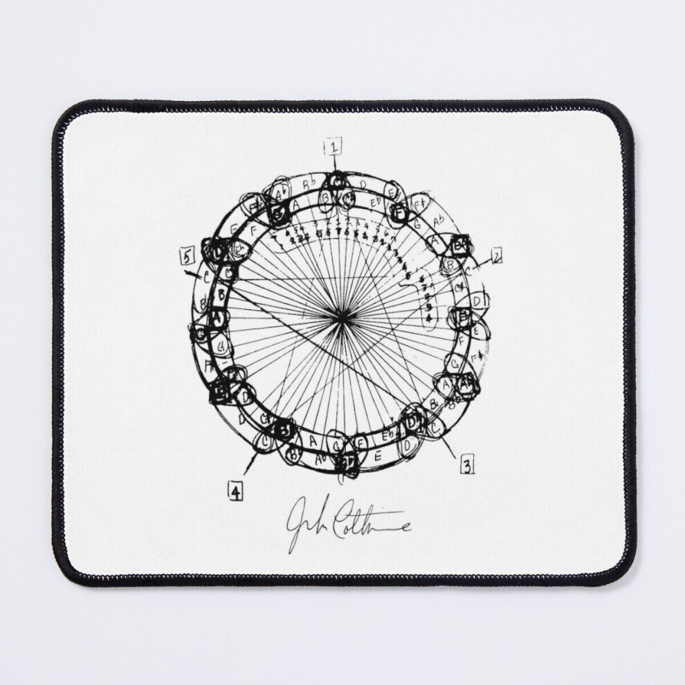 Mouse Pad Coltrane Chord Changes Mandala ( Design) 11.8 X 9.8 Inch Computer Mat Gaming Office Mousepad Dark 7802738143140