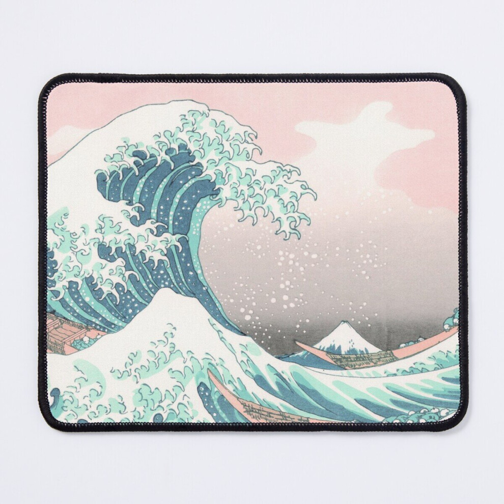 Mouse Pad The Great Wave Off Kanagawa - Hokusai - Pastelk Color 11.8 X 9.8 Inch Computer Mat Gaming Office Mousepad 7802738138528