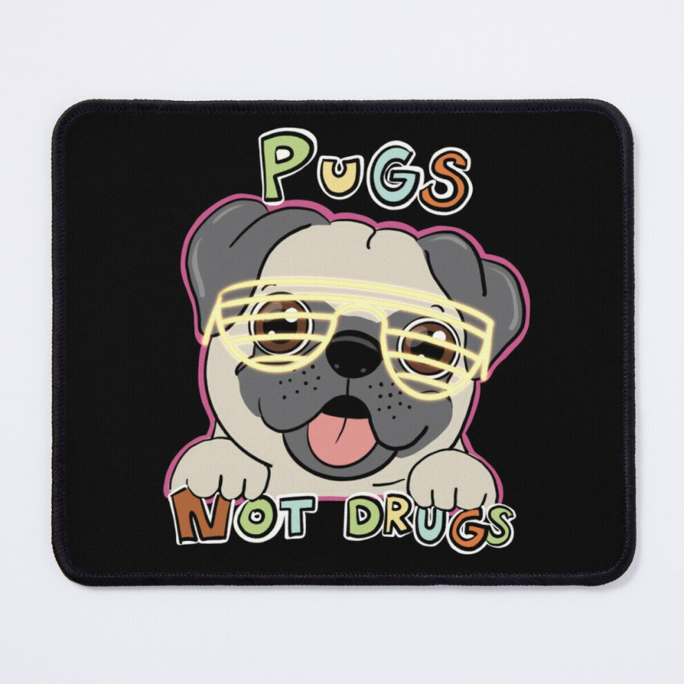 Mouse Pad Pugs Not Drugs 11.8 X 9.8 Inch Computer Mat Gaming Office Mousepad 7802738135794