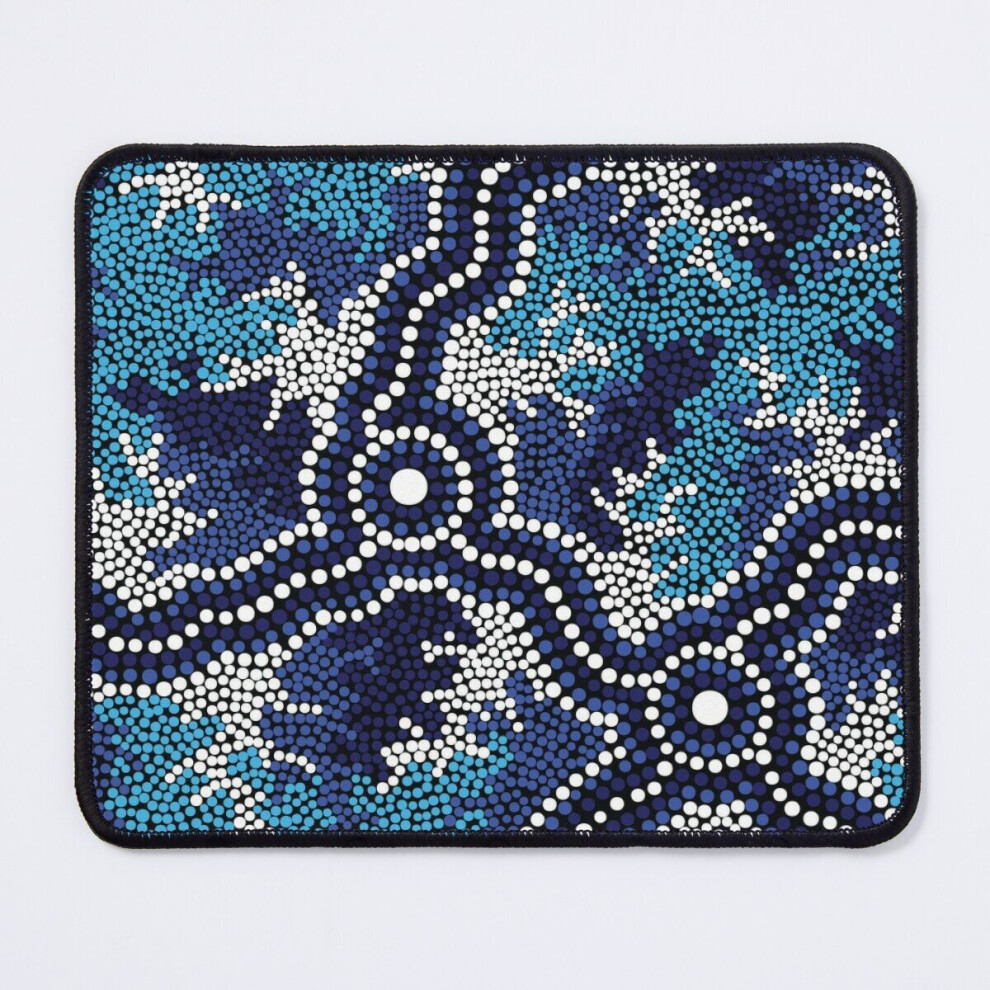 Mouse Pad Aboriginal Art Authentic - Wetland Dreaming 2 11.8 X 9.8 Inch Computer Mat Gaming Office Mousepad 7802738149968